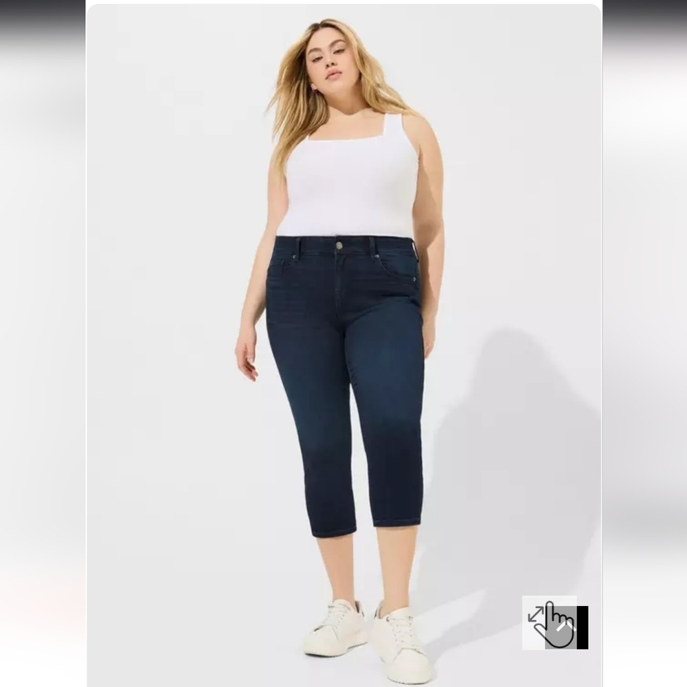 Crop Bombshell Skinny Premium Stretch High-Rise Jean